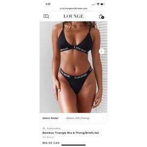 Lounge Triangle Bra & Brief Set